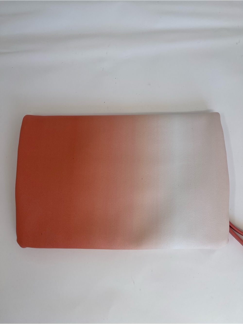 Mark’s Fold-Over Clutch Bag in Ombre Coral and Cream - Designer Plaque - Picture 2 of 7